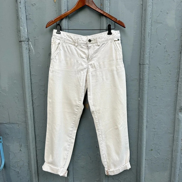 Pilcro Hyphen Creamy  White Chino Pants, size 27 - Picture 3 of 13